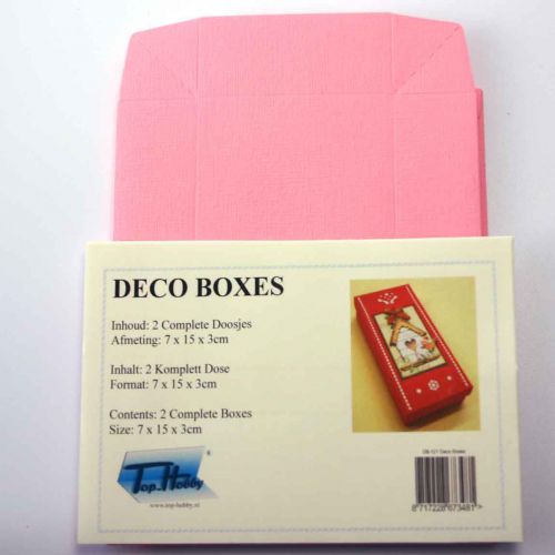 Deco Boxes Packung - Rechteck - Rosa