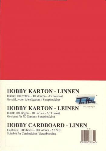 Linen Pressing Cardboard Bloc - A5 - 100Sheets