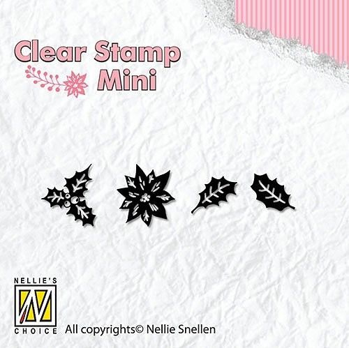 Clear Stamp - Mini - Holly Leaves