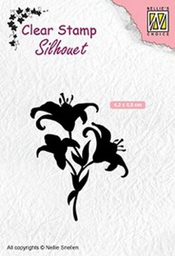 Clear Stempel  - Silhouette  Lilies