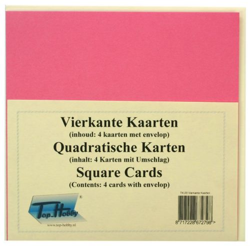 Square Cards Package - Cerise