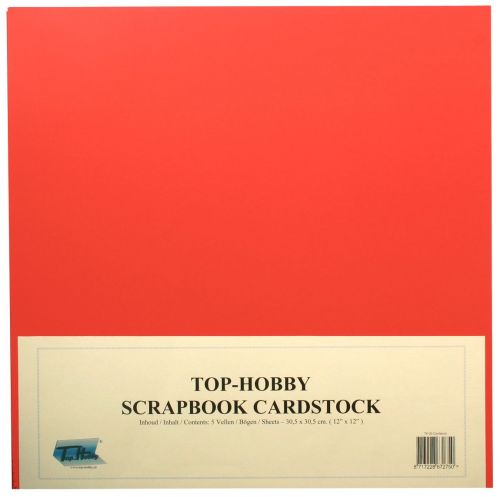 Scrapbook Karton Packung - Rot - 240g