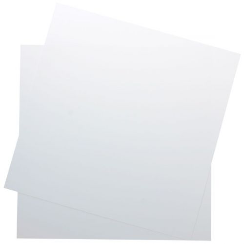 100 Scrapbook Cardboard Sheets - White - 240g