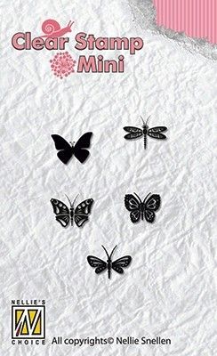Clear Stempel  - Mini - Butterflies